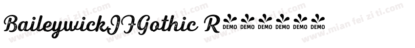 BaileywickJFGothic R字体转换